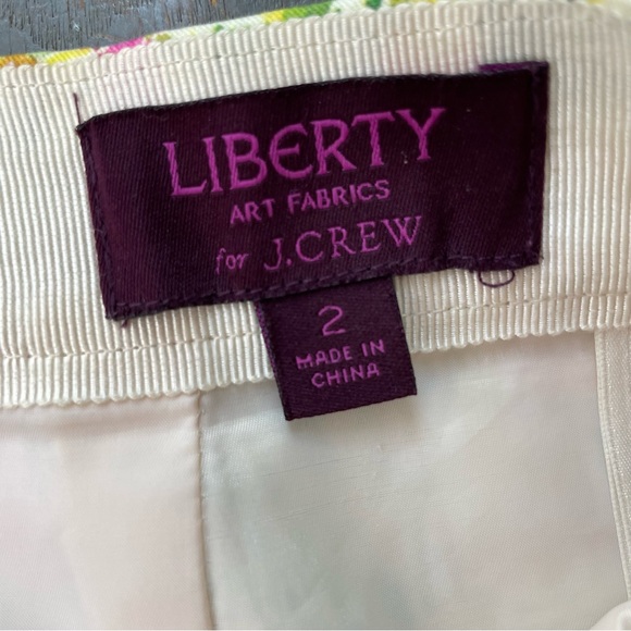 Liberty Art Fabrics for J Crew colorful floral pencil skirt | size 2 - Picture 3 of 5